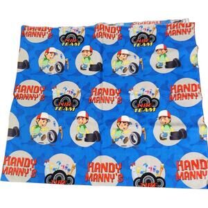 Disney Handy Manny Novelty Fabric Cartoon 2009 42x36 Quilt Baby Boy Sewing Craft